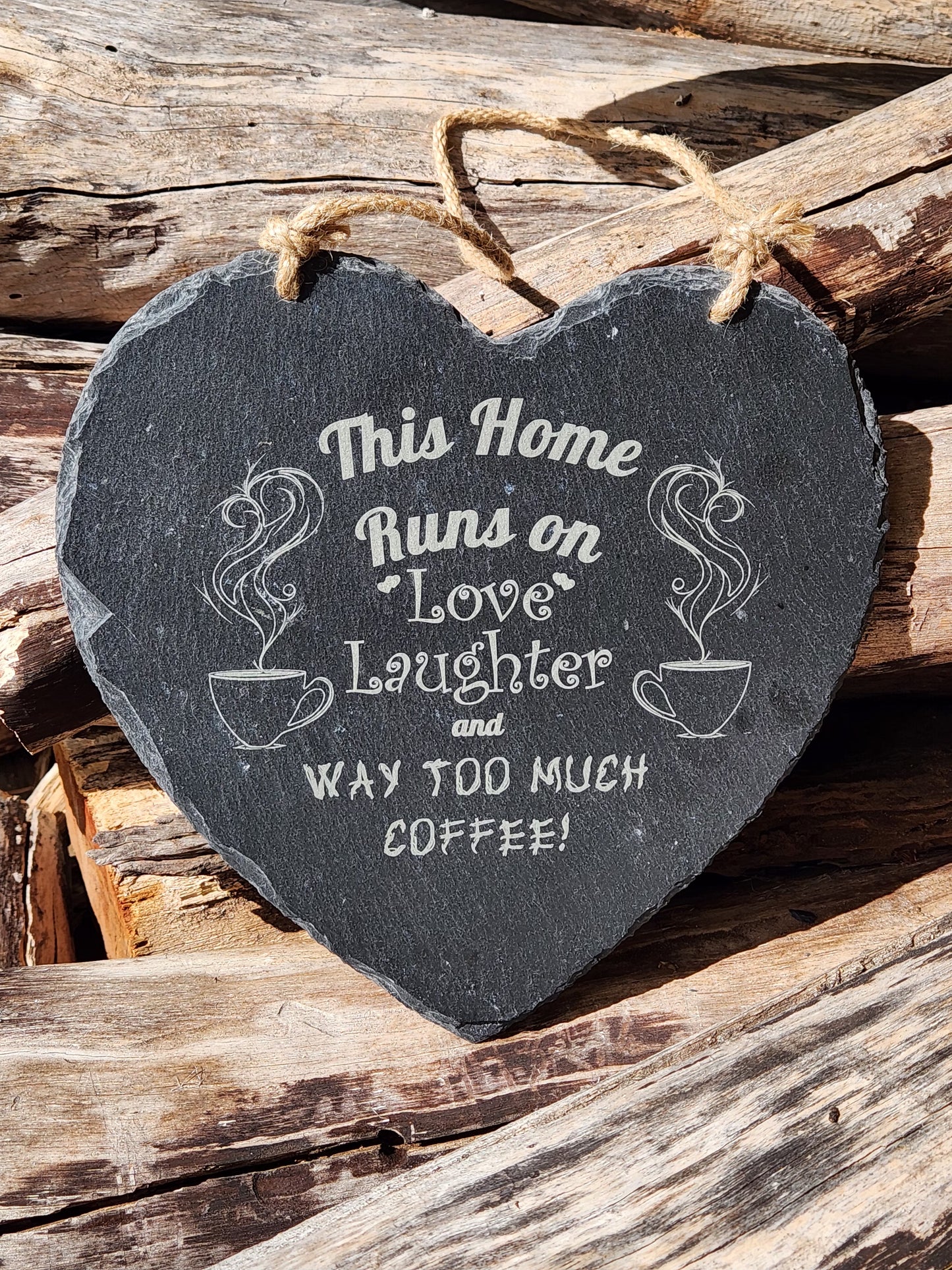 Slate Hanging Sign - Heart