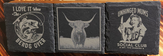 Engraved Slate Coaster