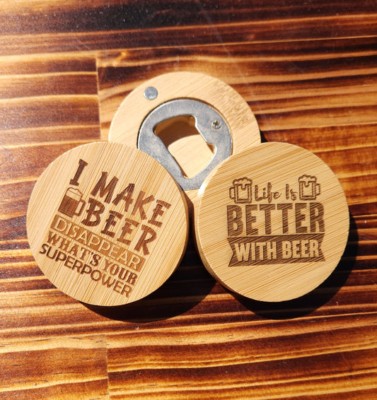 Engraved Magnetic Bottle Opener