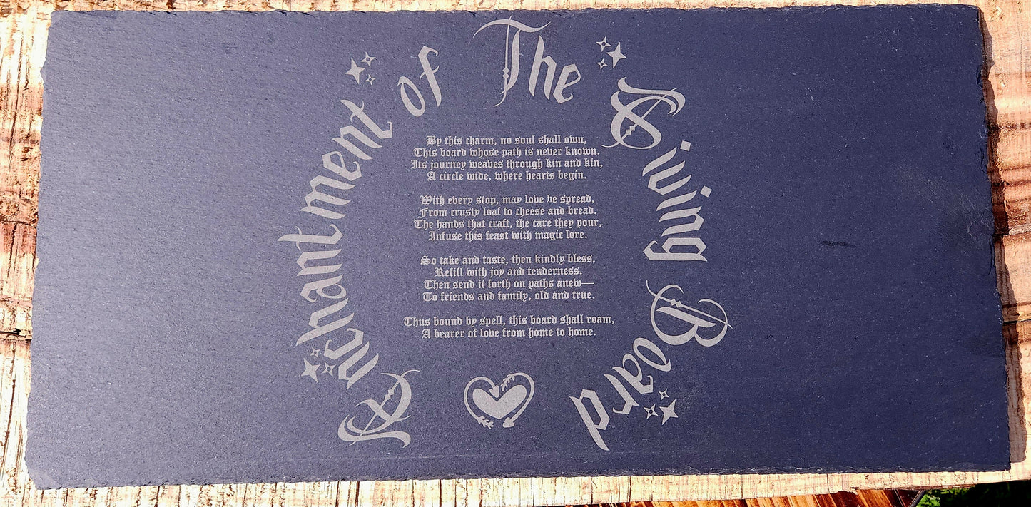 Personalised Slate Charcuterie Board