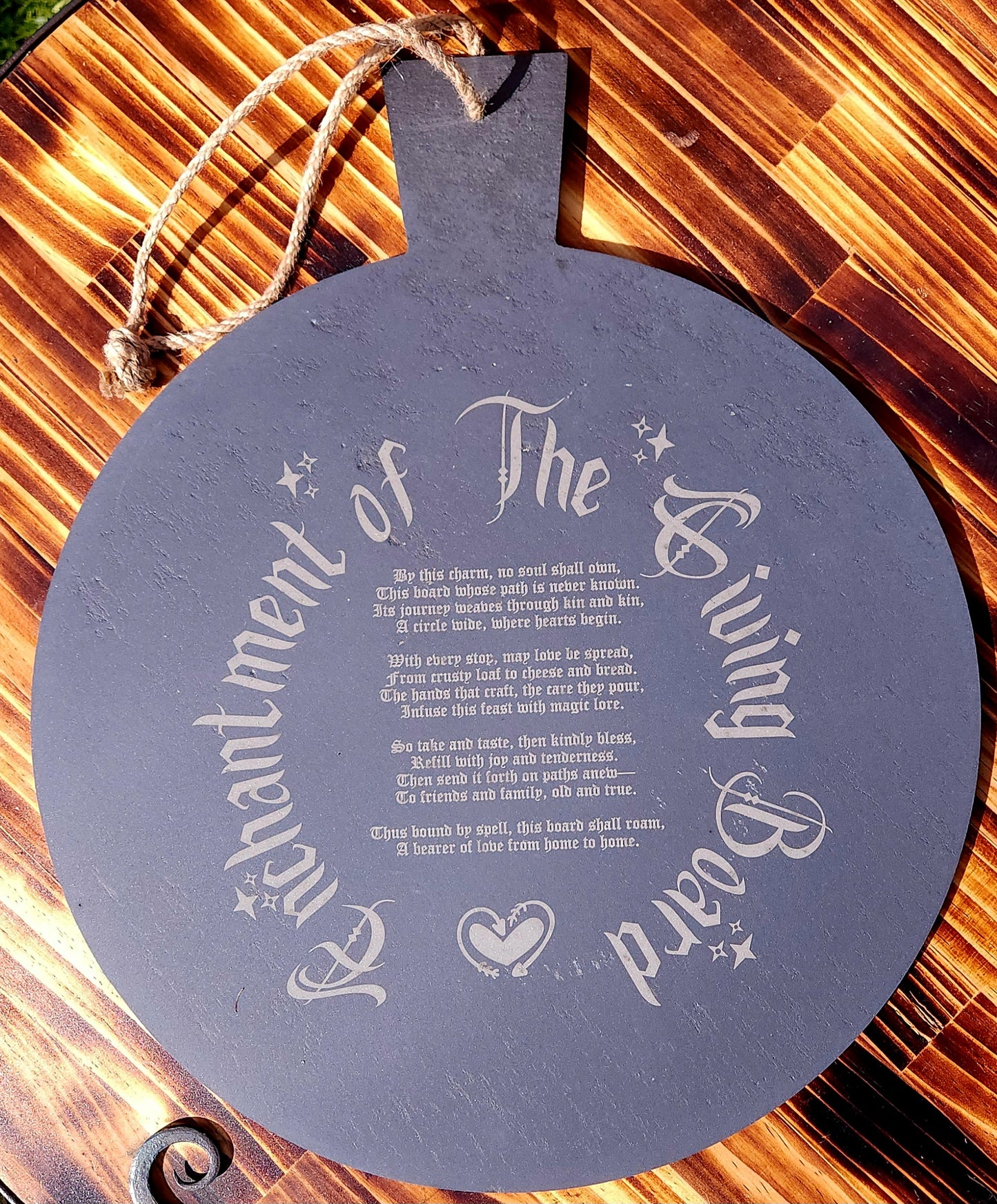 Engraved Slate Pizza Board