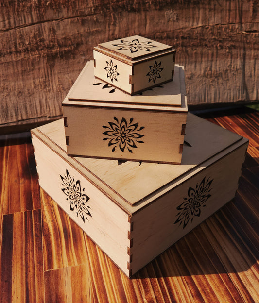 Custom Engraved Trinket or Jewellery Boxes