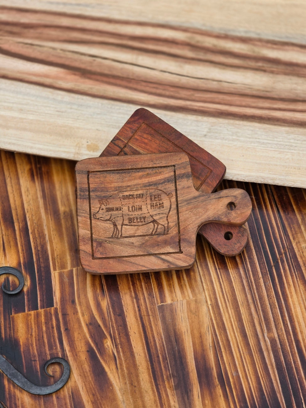 Engraved Timber Paddle Hanging