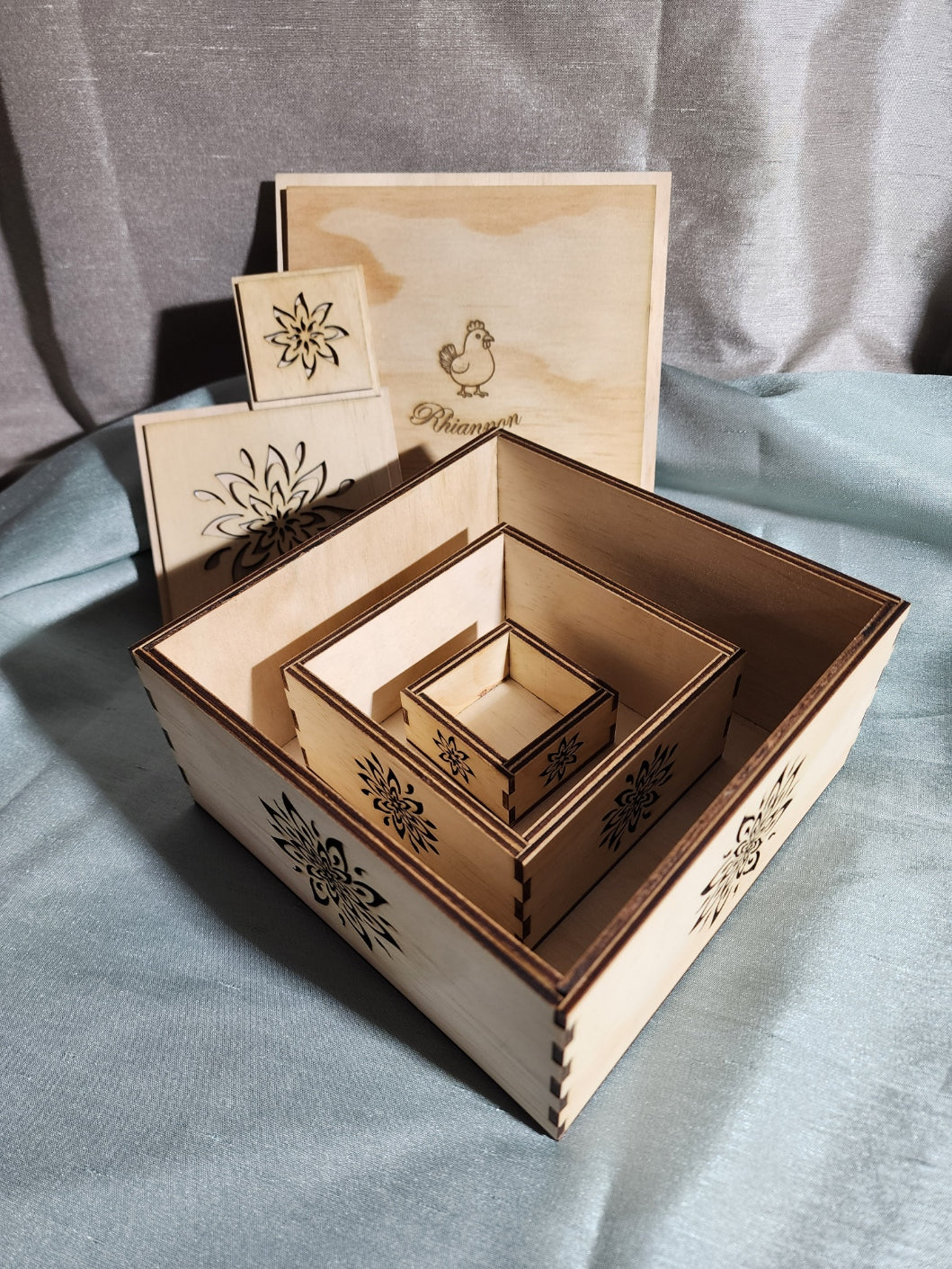 Custom Engraved Trinket or Jewellery Boxes