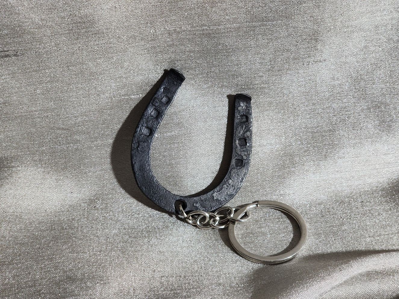 Hand Forged Horse Shoe Keyring