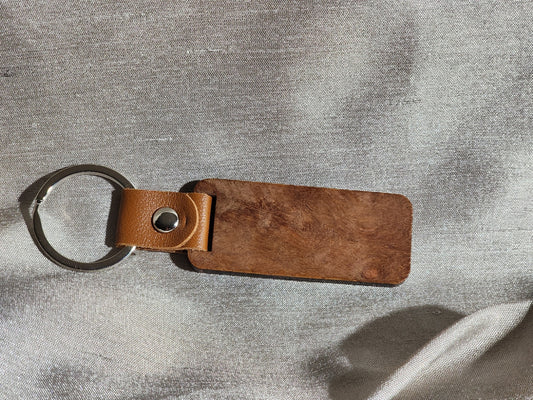 Wooden Tag Keychain