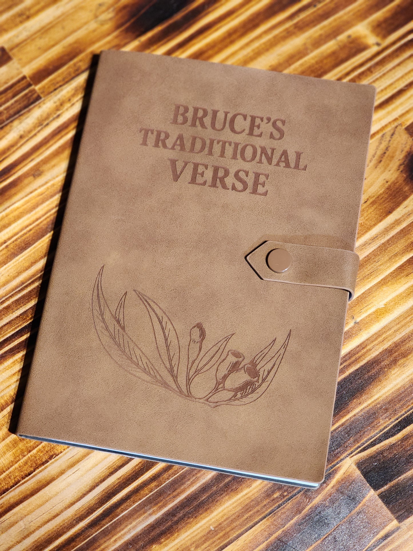 Personalised leatherette notepad