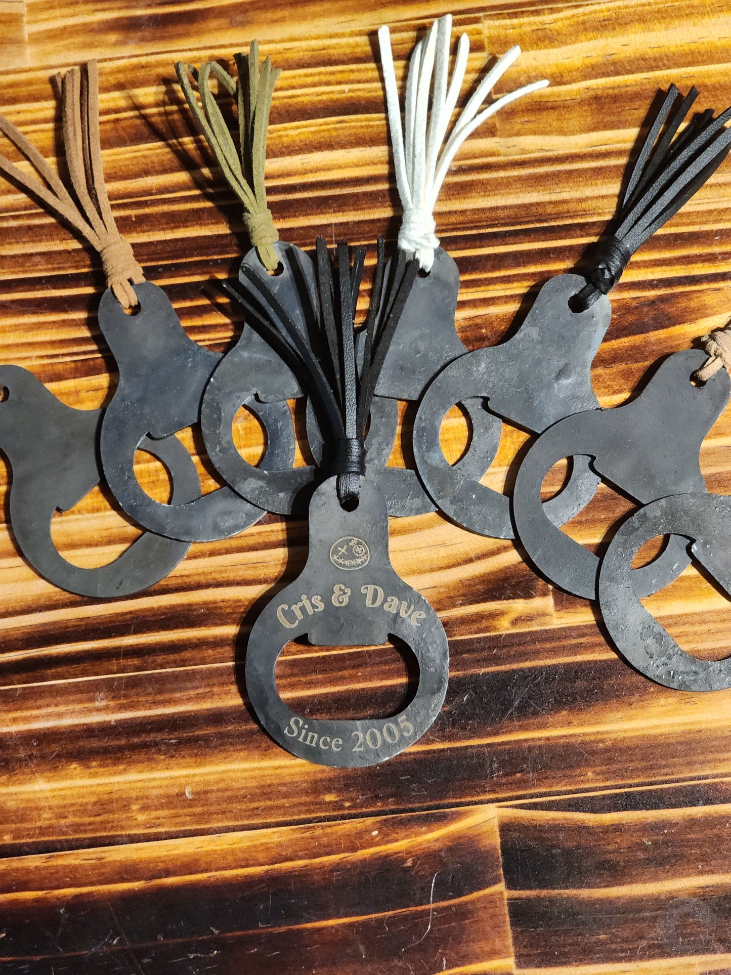 Personalised Black Steel Bottle Opener