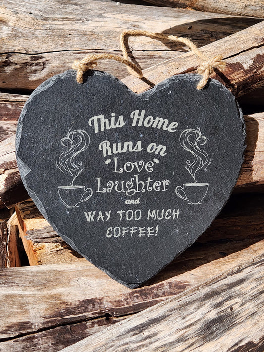 Slate Hanging Sign - Heart