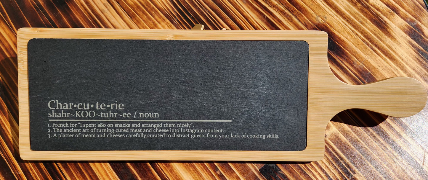 Bamboo and Slate Charcuterie