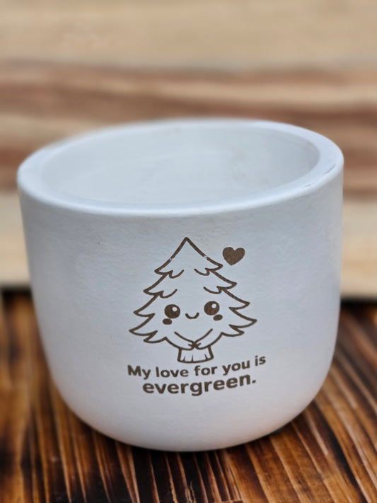 Lge Custom White Pot