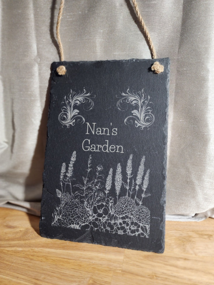 Slate Hanging Sign - Rectangular 300mm x 200mm