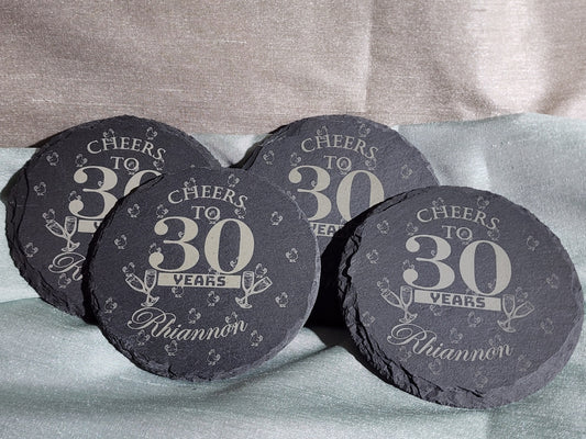 Engraved Slate Coaster
