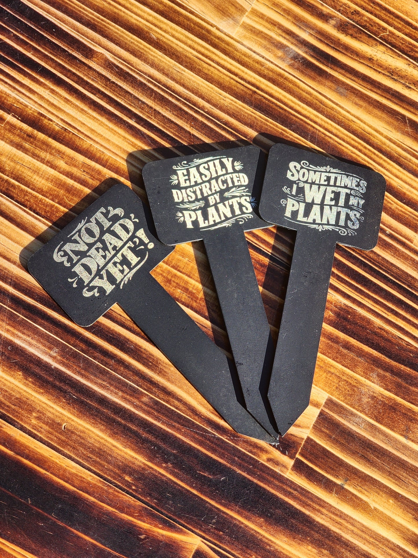 Quirky Steel Plant Markers