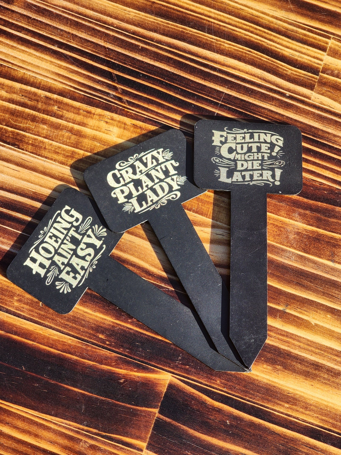 Quirky Steel Plant Markers